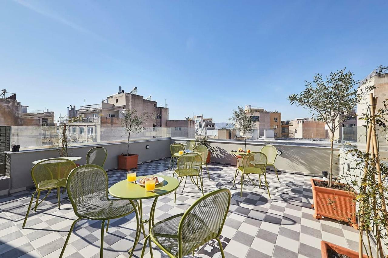 Spacious Suite W. Huge Balcony + Acropolis View Athena Bagian luar foto