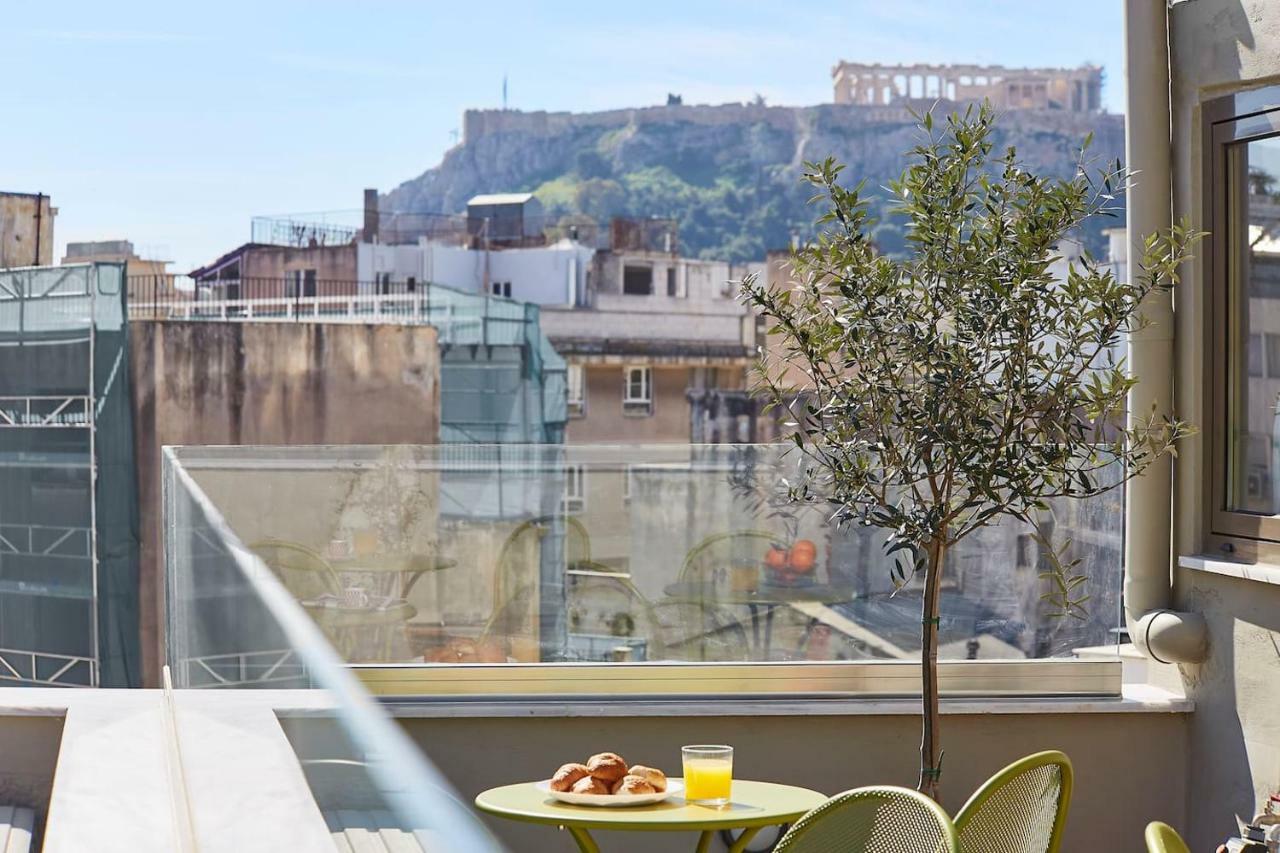 Spacious Suite W. Huge Balcony + Acropolis View Athena Bagian luar foto