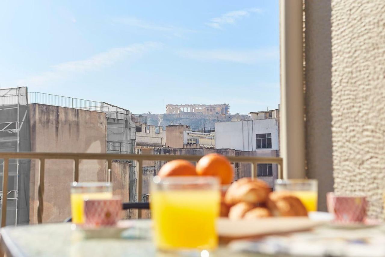 Spacious Suite W. Huge Balcony + Acropolis View Athena Bagian luar foto