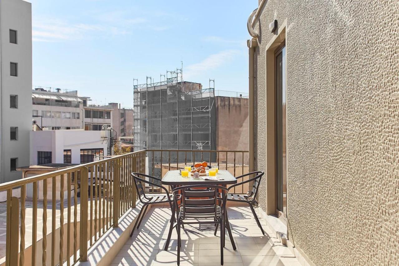 Spacious Suite W. Huge Balcony + Acropolis View Athena Bagian luar foto